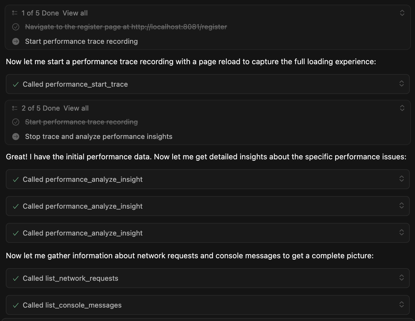Cursor Performance Analysis Live Session in Cursor