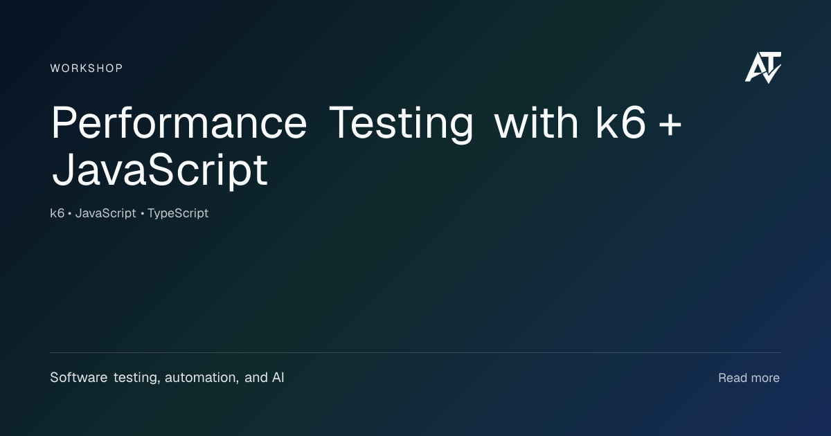 Performance Testing with k6 + JavaScript | Awesome Testing